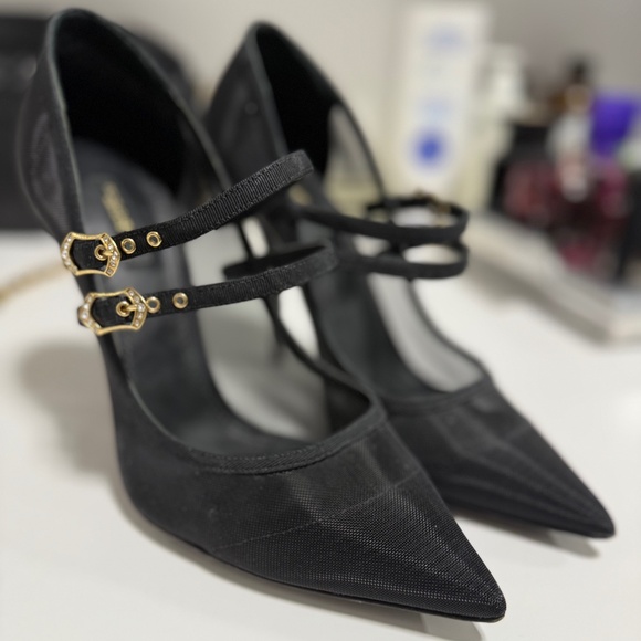 Dolce & Gabbana Black Mesh Mary Jane - Size 40 - Picture 1 of 8